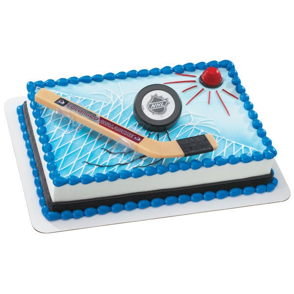 COLORADO AVALANCHE Cake Topper NHL Slap Shot Cake Decoration Decoset Birthday Craft Supply