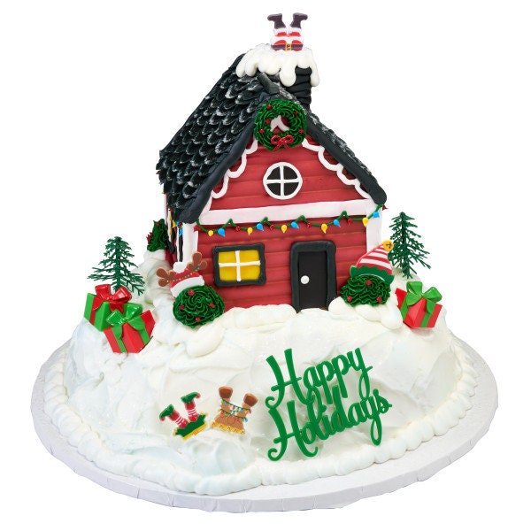 12 EVERGREEN TREE Cupcake Picks Cake Toppers for Christmas Tree Party Decoration Craft Supply