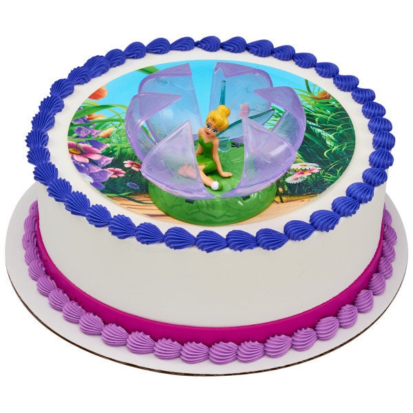 TINKER BELL Cake Topper In Flower Fairy Cake Decoration Birthday Decoset Craft Supply