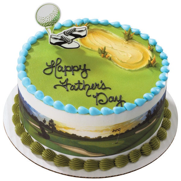 12 GOLF Cupcake Picks Cake Toppers for Father's Day Party Decoration Birthday Craft Supply