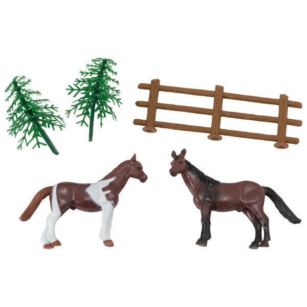 HORSES Cake Topper Racing Farm Pony Farm Riding Cake Decoration Birthday Decoset Craft Supply