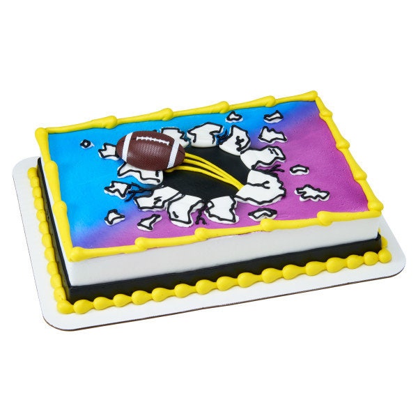 EXTREME FOOTBALL MAGNET Cake Topper Player Touchdown Kids Cake Decoration Birthday Decoset