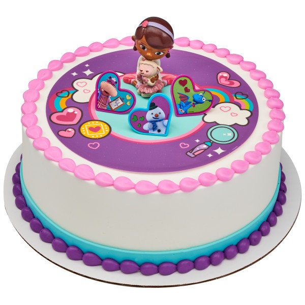DOC MCSTUFFINS Cake Topper Doc & Lambie Party Cake Decoration Birthday Decoset Craft Supply