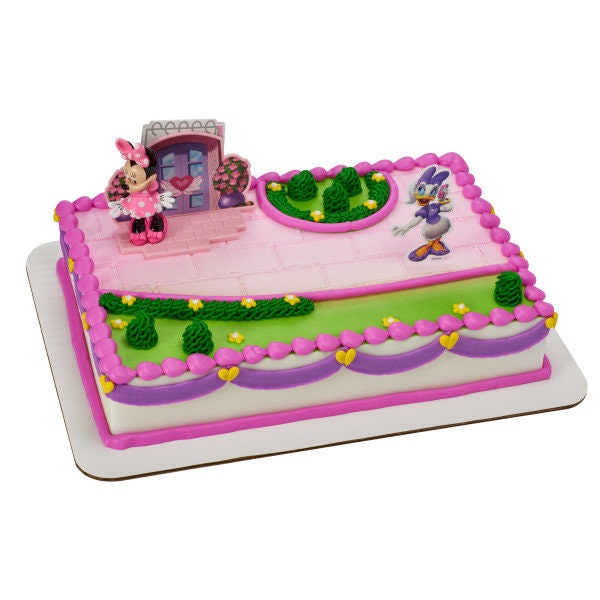 MINNIE MOUSE Cake Topper Daisy Duck Happy Helpers Party Cake Decoration Birthday Decoset Craft Supply