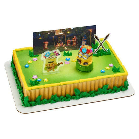 DESPICABLE ME Cake Topper Hula Movie Party Cake Decoration Birthday Decoset Craft Supply
