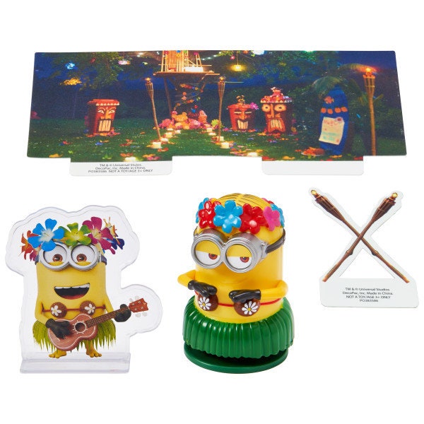 DESPICABLE ME Cake Topper Hula Movie Party Cake Decoration Birthday Decoset Craft Supply