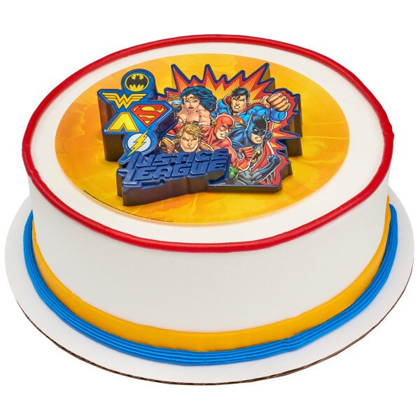 JUSTICE LEAGUE Cake Topper United Decoration Superman Wonder Woman Decoset Birthday Craft Supply