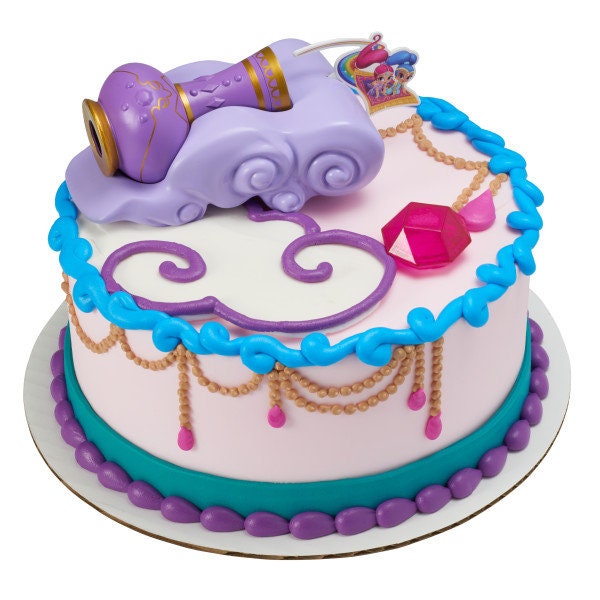 SHIMMER AND SHINE Cake Topper Base Vase Gem Decoration Decoset Birthday Craft Supply