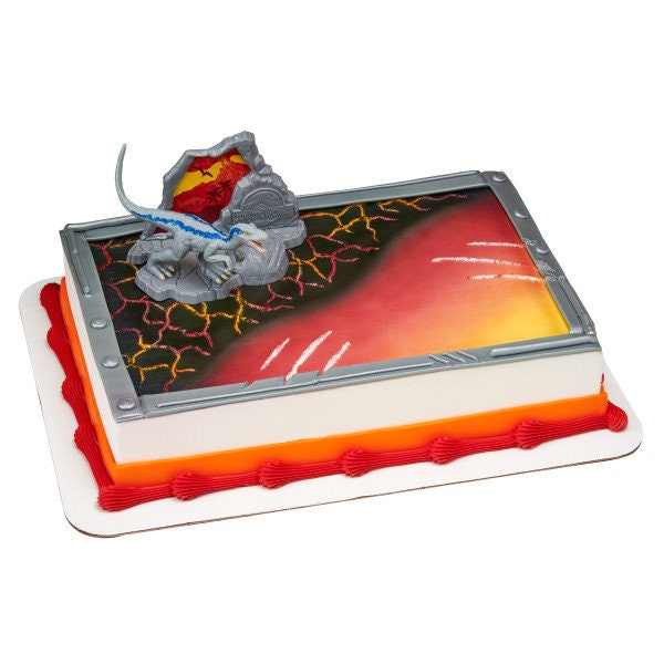 JURASSIC PARK Cake Topper Fallen Kingdom Dinosaur Movie Volcano Decoration Decoset Birthday
