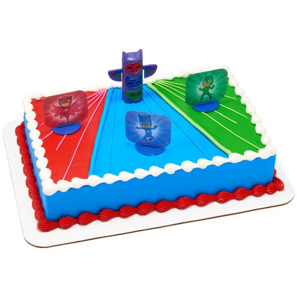 PJ MASKS Cake Topper We're On Our Way! Totem Pole Cake Toppers Birthday Party Decoration Craft Supply