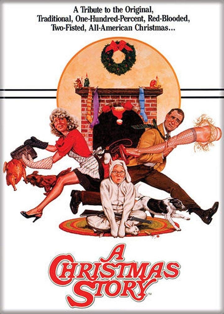 A CHRISTMAS STORY Poster Magnet for Refrigerators and Lockers Classic Movie Funny Craft Supply