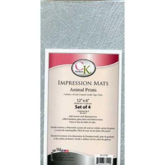 Animal Print Impression Mat - Great for Fondant, Gumpaste, & Buttercream - Custom Cake Decorating Craft Supply
