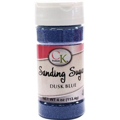 DUSK BLUE Sanding Sugar - For Cupcakes, Cakes, Cookies, Parties - 4 oz.