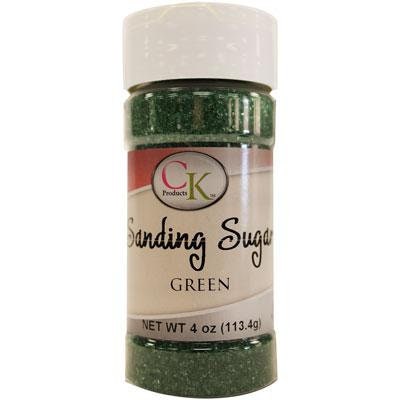 GREEN Sanding Sugar - For Cupcakes, Cakes, Cookies, Parties - 4 oz. Craft Supply