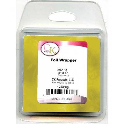 GOLD Foil Wrappers for Chocolate Candy - 125/pkg Craft Supply