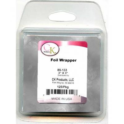 SILVER Foil Wrappers for Chocolate Candy - 125/pkg Craft Supply