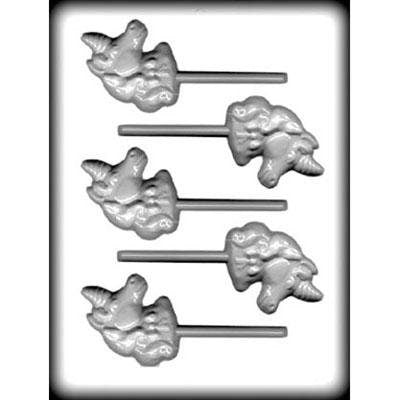 UNICORN HEAD Sucker Hard Candy Mold -- Magical Rainbow Fantasy Mane Party Craft Supply