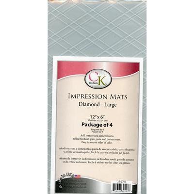 LARGE DIAMOND Impression Mat - Great for Fondant, Gumpaste, & Buttercream - Custom Cake Decorating Craft Supply