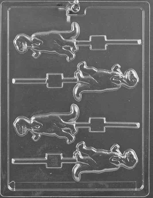 TYRANNOSAURUS REX Dinosaur Lolly Sucker Chocolate Candy Mold Craft Supply