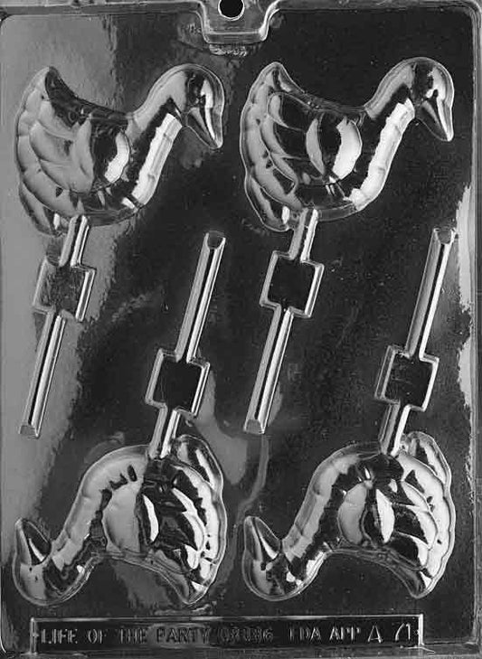 GOOSE LOLLY Animal Sucker Chocolate Candy Mold Craft Supply