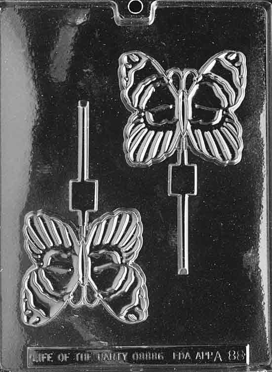 BUTTERFLY LOLLY Sucker Chocolate Candy Mold Craft Supply
