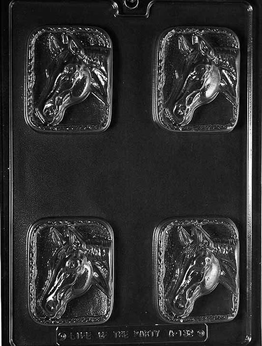 HORSE HEAD BAR Animal Chocolate Candy Mold Craft Supply