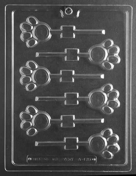 PAW LOLLY Animal Sucker Chocolate Candy Mold
