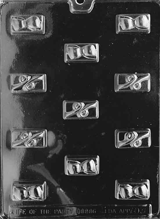 SWIRLS & BOWS Chocolate Candy Mold Craft Supply