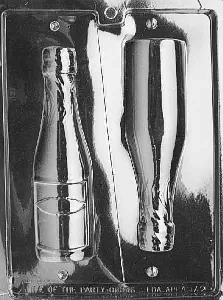 LARGE CHAMPAGNE BOTTLE Chocolate Candy Mold Craft Supply