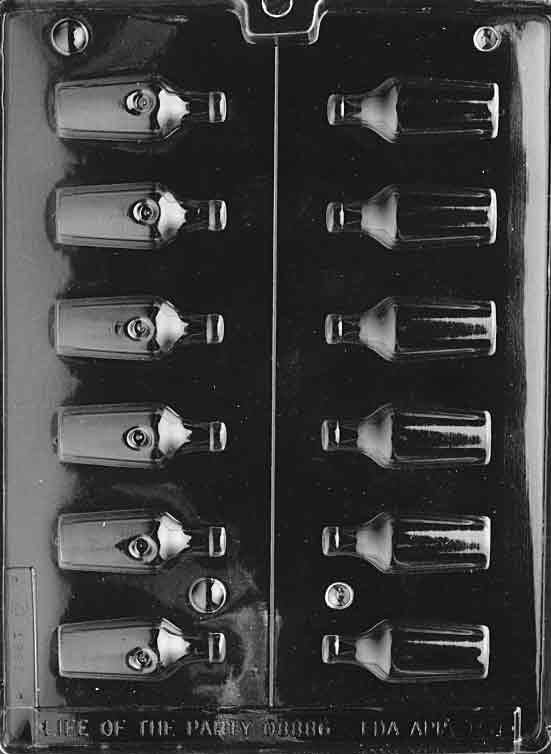 LIQUOR BOTTLES Chocolate Candy Mold Craft Supply