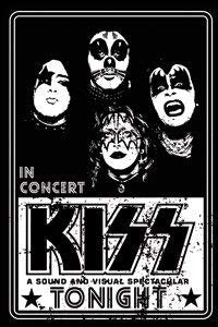 KISS In Concert Poster Magnet for Refrigerators and Lockers - Rock Band