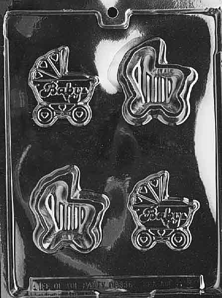 BABY CARRIAGE POUR Box Baby Chocolate Candy Mold Craft Supply
