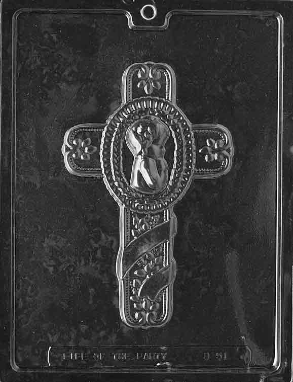 BABY BAPTISM CROSS Chocolate Candy Mold Craft Supply