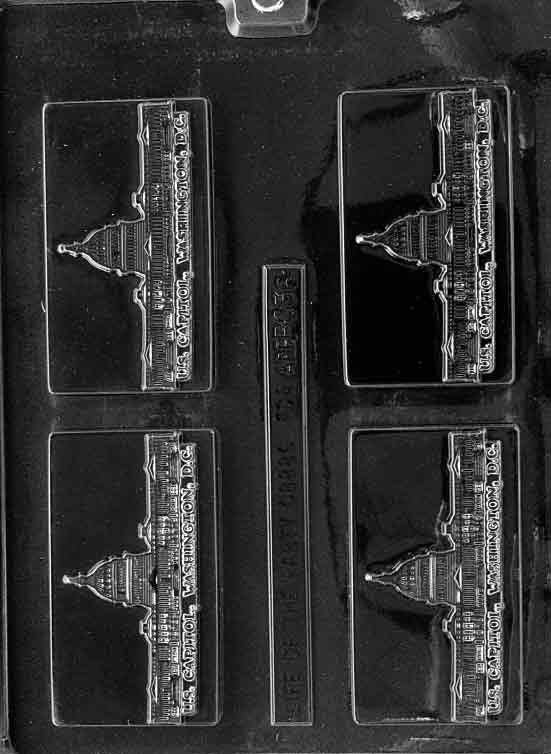 WASHINGTON D.C. Business Card Chocolate Candy Mold Craft Supply
