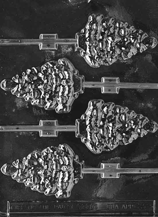 CHRISTMAS TREE LOLLY Sucker Chocolate Candy Mold Craft Supply