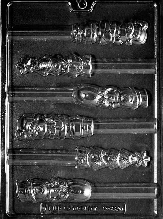 XMAS PRETZEL TOP Assortment Lolly Christmas Sucker Chocolate Candy Mold