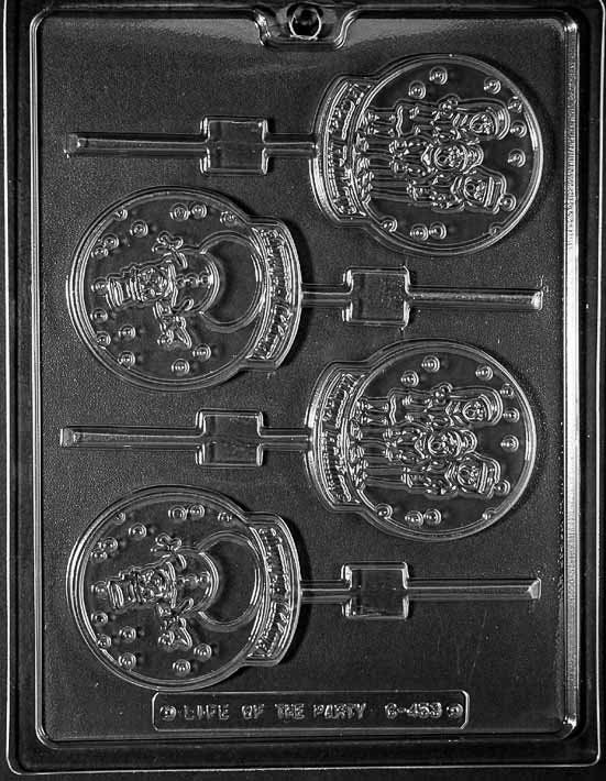 SNOWGLOBE Assortment Lolly Christmas Sucker Chocolate Candy Mold Craft Supply