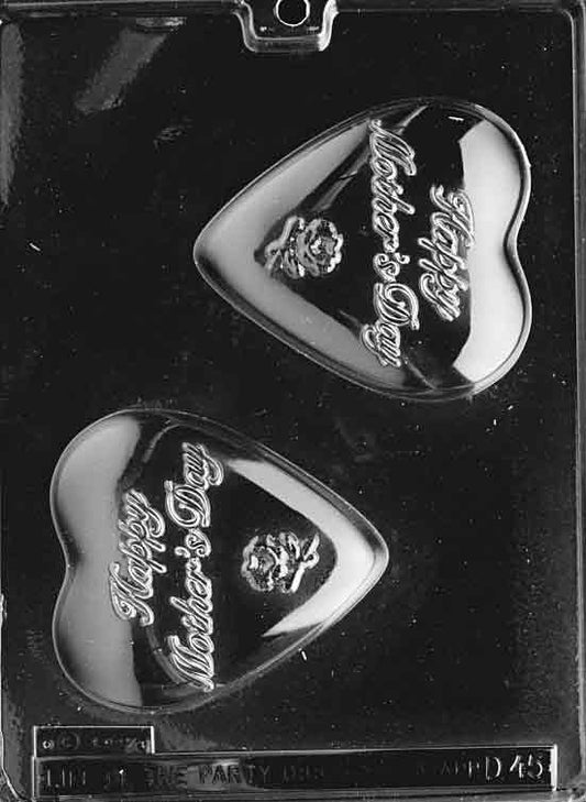 HAPPY MOTHER'S DAY Heart Chocolate Candy Mold Craft Supply