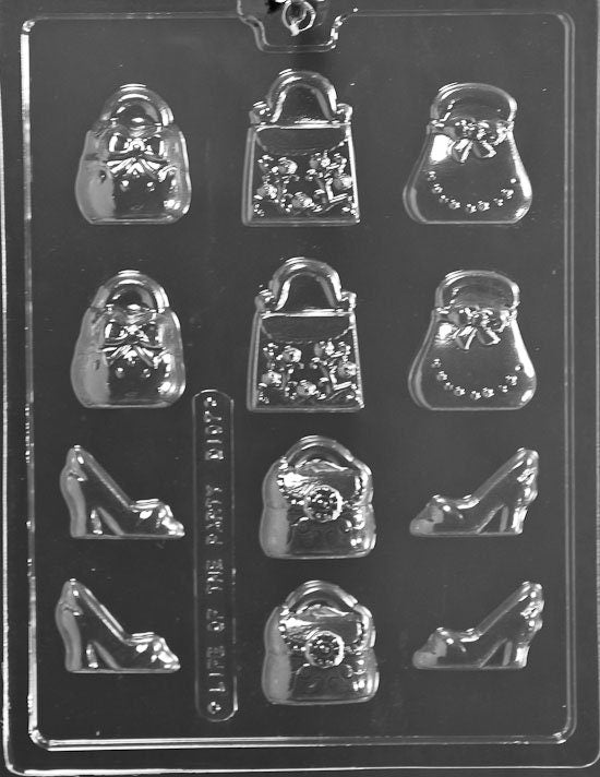 SMALL PURSES And SHOES Chocolate Candy Mold Craft Supply