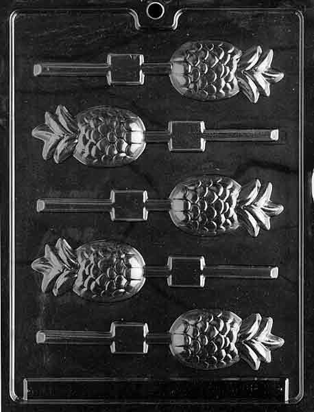 PINEAPPLE LOLLY Sucker Chocolate Candy Mold Craft Supply
