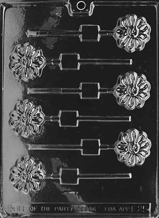FLOWER LOLLY Sucker Chocolate Candy Mold
