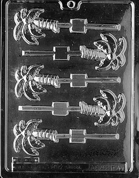 PALM TREE LOLLY Sucker Chocolate Candy Mold Craft Supply