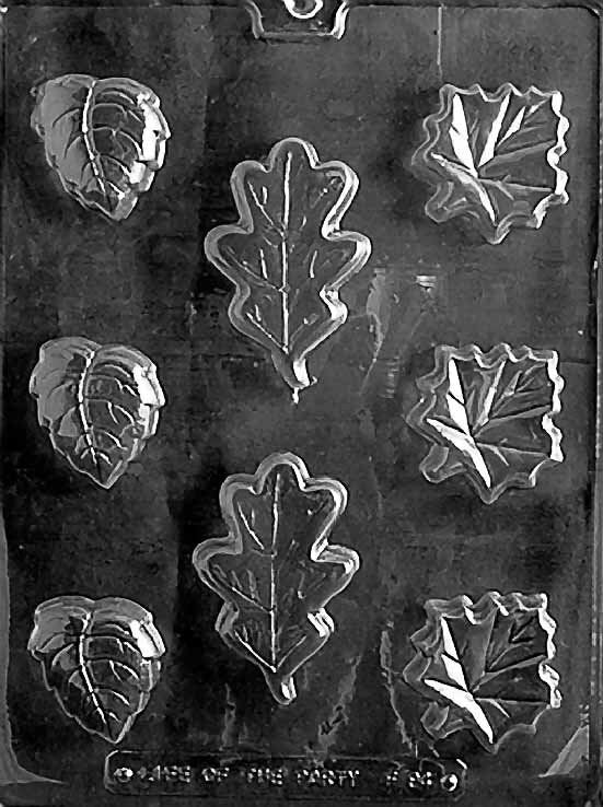 LEAF SOAP ASSORTMENT Chocolate Candy Mold Craft Supply