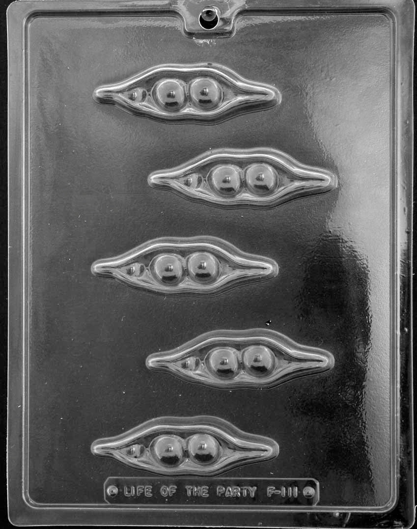 TWO PEAS In POD Chocolate Candy Mold Craft Supply