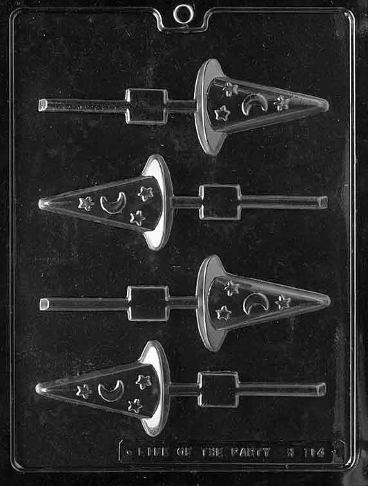 WITCH'S HAT LOLLY Halloween Sucker Chocolate Candy Mold