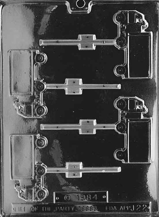 TRUCK LOLLY Sucker Chocolate Candy Mold
