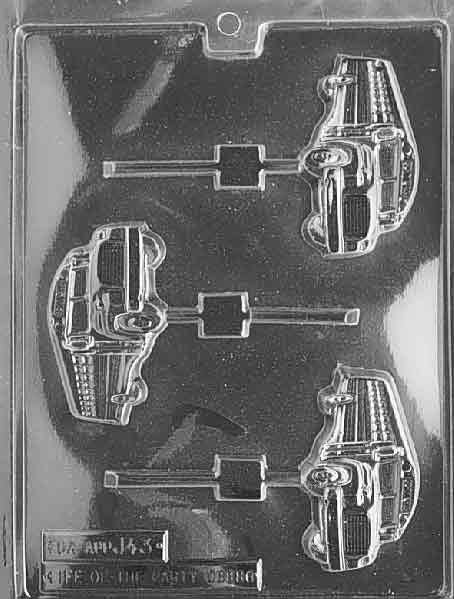 SCHOOL BUS LOLLY Sucker Chocolate Candy Mold Craft Supply