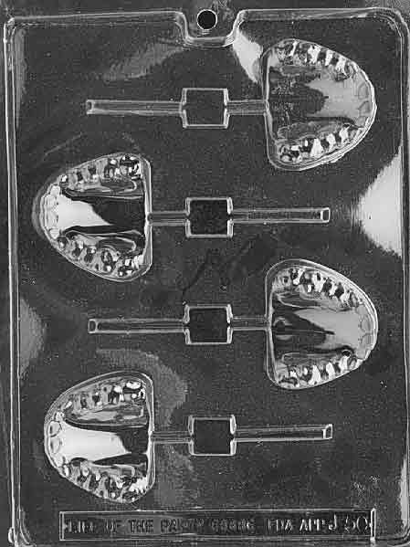 TEETH LOLLY Sucker Chocolate Candy Mold Craft Supply