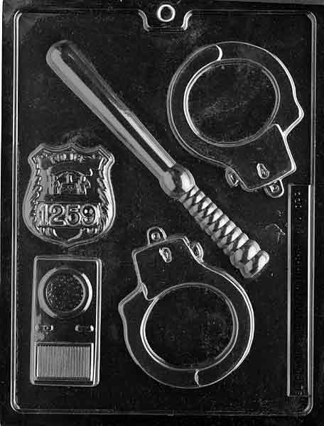 POLICEMAN SET Chocolate Candy Mold