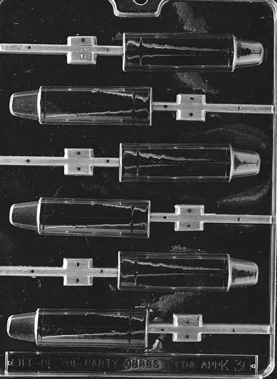 CRAYON LOLLY Sucker Chocolate Candy Mold Craft Supply